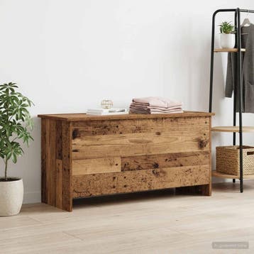 vidaXL Opbergkist met opslag Oud hout 100 x 40 x 50 cm, Huis en Inrichting, Woonaccessoires | Kisten, Verzenden, Nieuw