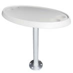 Ovale Boottafel Set 46x76cm Wit Inclusief Quick Release Tafe, Ophalen of Verzenden, Nieuw