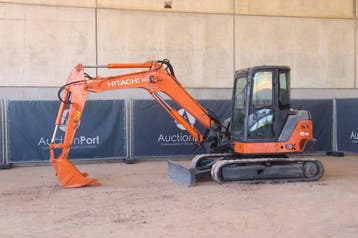 Veiling: Rupsgraafmachine Hitachi ZX65USB-3F Diesel 40kW 201, Ophalen, Graafmachine