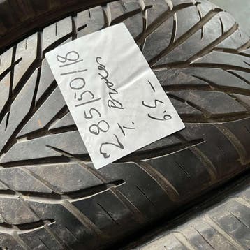 2 x Toyo Proxes 285-50-18 Zomerbanden 6,5mm, 18 inch, Gebruikt, 285 mm, Ophalen of Verzenden