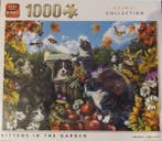 King - Puzzel - Kittens in the garden - 1000 Stukjes - Anima, Hobby en Vrije tijd, Denksport en Puzzels, Verzenden, Nieuw