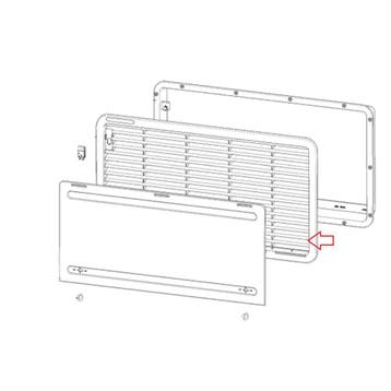 Dometic Rooster Wit 277x518mm LS300, Nieuw