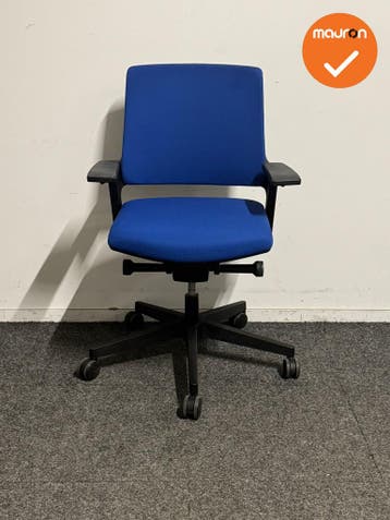 Interstuhl MOVYis3 - Bureaustoel - Donkerblauw/Zwart - Refur, Werkplek, Ophalen of Verzenden, Gebruikt, Stoel