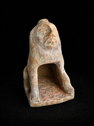 Oud Chinees, Tang-dynastie Terracotta Minqi Antropomorfe, Antiek en Kunst