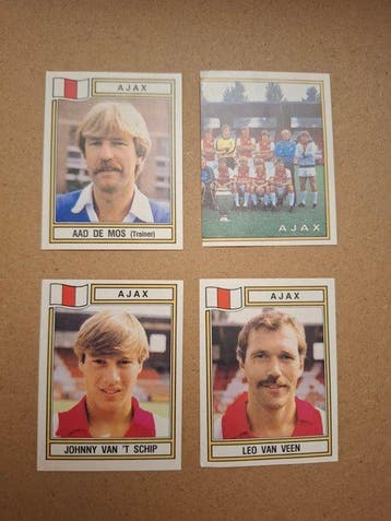 Panini Voetbal 83 - Rookie John van t Schip + Johan Cruijff, Nieuw
