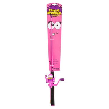 Shakespeare Catch A Monster Kids Spin Combo Roze, Watersport en Boten, Hengelsport | Algemeen, Verzenden, Nieuw, Werphengel