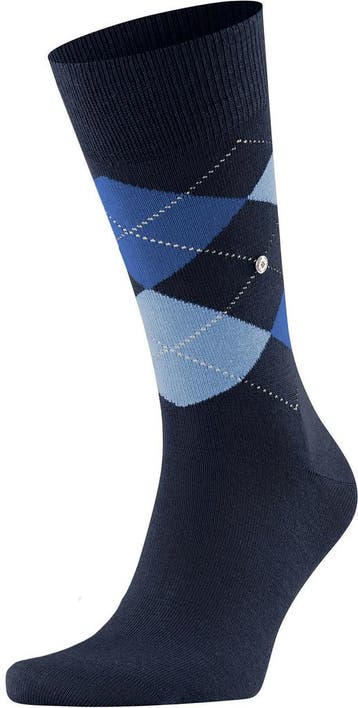 Burlington Wol Edinburgh Blauw 6120 maat 40-46 Heren, Kleding | Heren, Sokken en Kousen, Verzenden, Nieuw, Blauw, Burlington