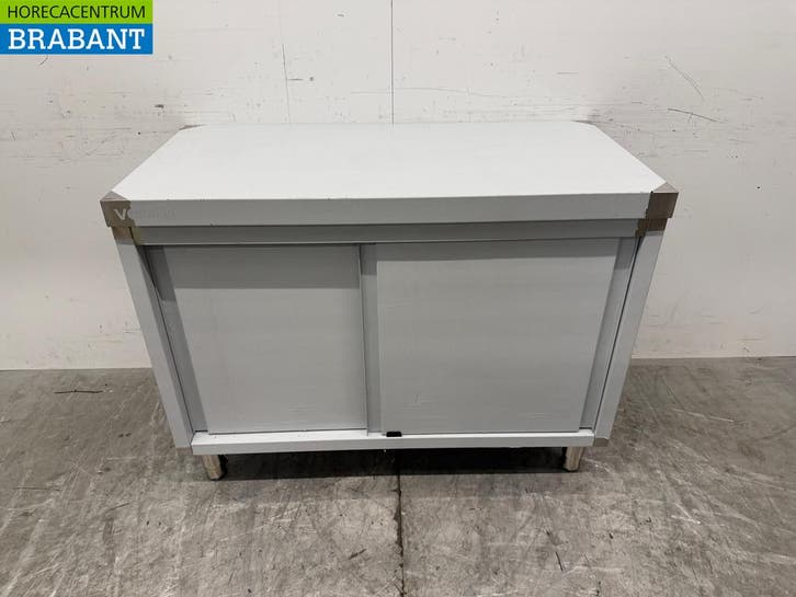 RVS Vogue Werkkast 2 Schuifdeuren 120 x 60 x 90 cm Horeca, Zakelijke goederen, Horeca | Keukenapparatuur, Nieuw zonder verpakking