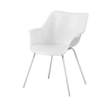Suns Vasca dining stoel aluminium wit - Tuinstoel, Tuin en Terras, Tuinstoelen, Nieuw