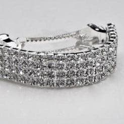Haarspeld Floral Updo Clip Zilver Flora, Ophalen of Verzenden, Nieuw