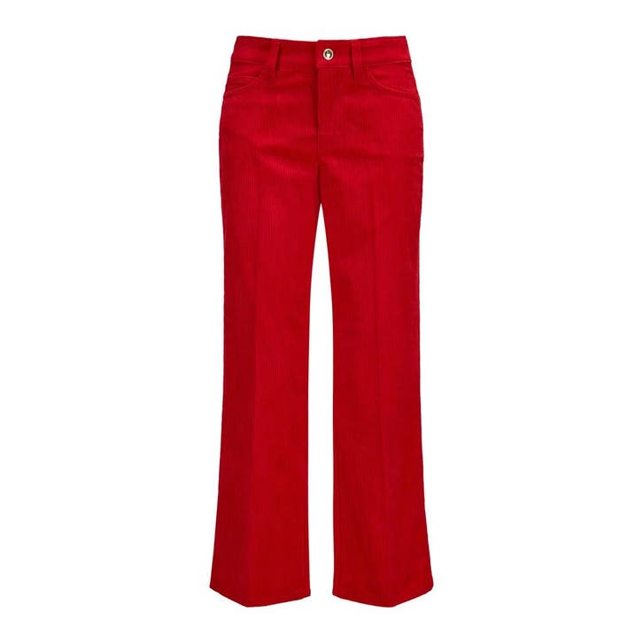 Cambio • rode ribfluwelen broek Francesca • 34, Kleding | Dames, Broeken en Pantalons, Rood, Nieuw, Maat 34 (XS) of kleiner, Verzenden