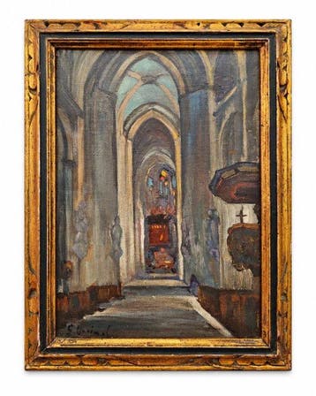 Catalan School (c.1920) - NO RESERVE - Cathedral Interior