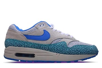 Nike Air Max 1 By You Blue Safari • 43, Ophalen of Verzenden, Nieuw, Nike, Sneakers of Gympen
