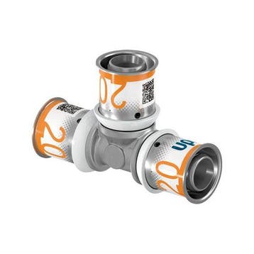 Uponor S-Press Plus perskoppeling Ø20x20x20 T-stuk, Verzenden, Nieuw