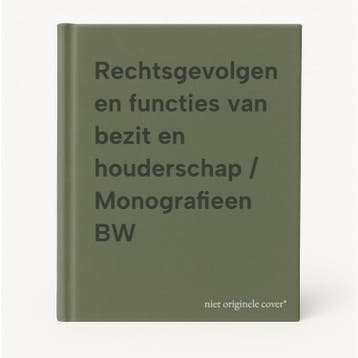 Rechtsgevolgen en functies van bezit en houderschap /, Boeken, Verzenden, Zo goed als nieuw