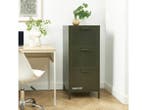 Veiling - Pantone Nino metalen ladeblok 3 lades 105 cm olijf, Nieuw