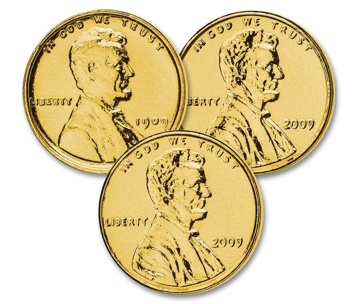 100th Anniversary Lincoln Penny set – The Gold Edition -, Postzegels en Munten, Munten | Amerika, Verzenden