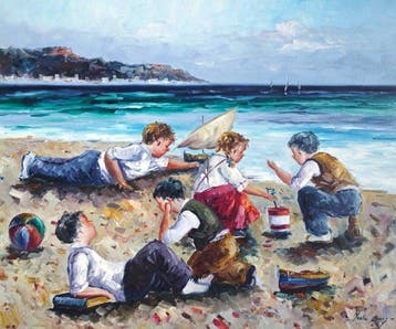 Montse Aráez (1953) - Un après-midi à la plage - NO RESERVE
