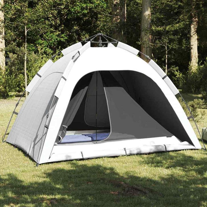 vidaXL Binnentent met dak Zwart 240 x 160 x 133 cm Met, Caravans en Kamperen, Tenten, Nieuw, tot en met 2, Verzenden