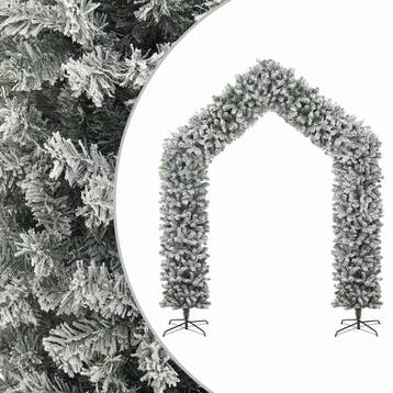vidaXL Kerstboog met sneeuwvlokken 270 cm, Diversen, Verzenden, Nieuw