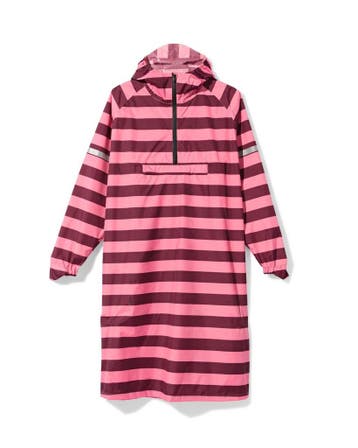 HEMA Regenponcho voor volwassenen strepen roze, Verzenden, Nieuw
