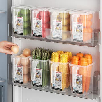 Partij van 30x Koelkast opbergdoos met handvat voor fruit..., Verzenden, Nieuw