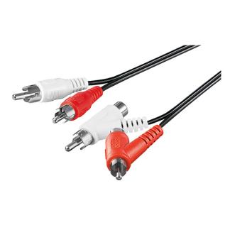 Tulp kabel | 2x tulp naar 2x tulp | Extra poorten | Goobay |, Verzenden, Nieuw