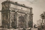 Giovanni Battista Piranesi (1720-1778) - Veduta dellArco di, Antiek en Kunst