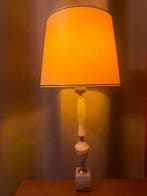 Tafellamp - Marmer, Messing - Colomnar lamp - H : 66cm