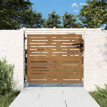 vidaXL Poort 85x75 cm vierkant cortenstaal, Verzenden, Nieuw