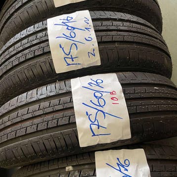 2 x Bridgestone Ecopia 175-60-16 Zomerbanden Zo goed als..., Gebruikt, 16 inch, 175 mm, Ophalen of Verzenden