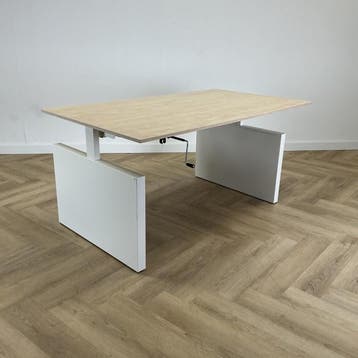 Drentea slingerbureau 160x90 cm, wit - ahorn, Ophalen of Verzenden, Gebruikt