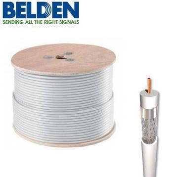 Belden Coaxkabel H125 PVC kleur wit, Audio, Tv en Foto, Audiokabels en Televisiekabels, Ophalen of Verzenden, Nieuw, Tv-kabel