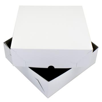 Taartdoos Zwanenhals 30x30x9cm. Wit 10st, Verzenden, Nieuw