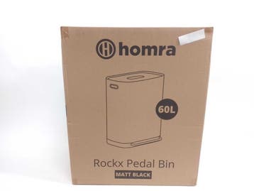 Homra Prullenbak Rockx 60L - Zwart, Verzenden, Nieuw