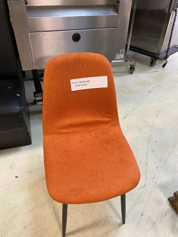 Oranje eetkamerstoelen - 50x45x88 lxbxh (gebruikt), Ophalen of Verzenden, Nieuw in verpakking