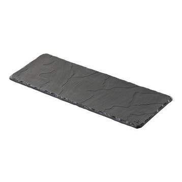 Serveerplateau | Porselein | Leisteen design | Zwart | 30..., Verzenden