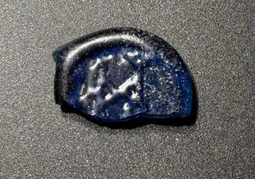 Laat-Romeins / Vroeg-Byzantijns Glas Zeldzame spel-token /