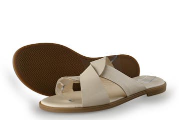 Manfield Slippers in maat 41 Wit, Kleding | Dames, Slippers, Verzenden, Wit, Zo goed als nieuw