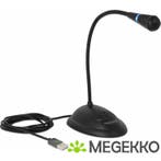 Delock 65871 USB Zwanenhalsmicrofoon met voet en mute +, Muziek en Instrumenten, Microfoons, Verzenden, Nieuw