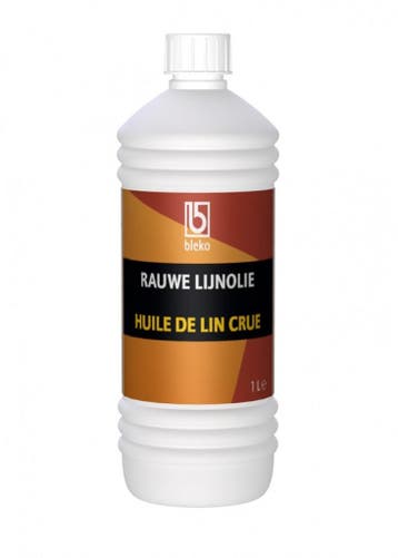 Bleko rauwe lijnolie 1 liter, fles, Verzenden, Nieuw