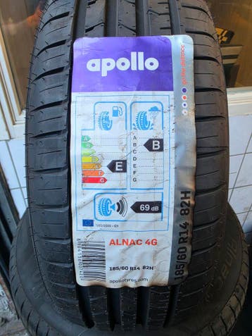 185/60r14 82H Apollo 4 nieuwe banden €55 per stuk, Ophalen, 14 inch, Nieuw, 185 mm