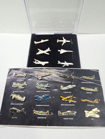 Themacollectie - Pins militaire en commerciële vliegtuigen