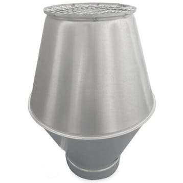 Deflectorkap Ø 200mm met aansluiting voor spirobuis, Doe-het-zelf en Verbouw, Ventilatie en Afzuiging, Verzenden, Nieuw