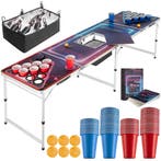 Aluminium bierpongtafel BeerWars II, koelvak, ledverlichting, Verzenden, Nieuw