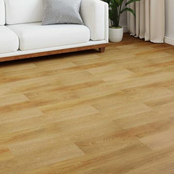 vidaXL Laminaatvloer Goudbruin 101 x 20 x 0,8 cm 5 st, Doe-het-zelf en Verbouw, Vloerdelen en Plavuizen, Verzenden, Nieuw