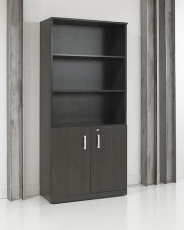 Executive klapdeurkast, 200x90x42 cm, black oak, Huis en Inrichting, Kasten | Boekenkasten, Ophalen of Verzenden, Nieuw