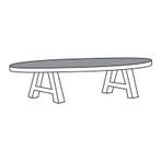 Salontafel TOV13-K Emmen - salontafel, Nieuw, Overige materialen