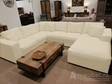 U-Bank Berlicum - u-banken - Creme, Huis en Inrichting, Nieuw, Stof