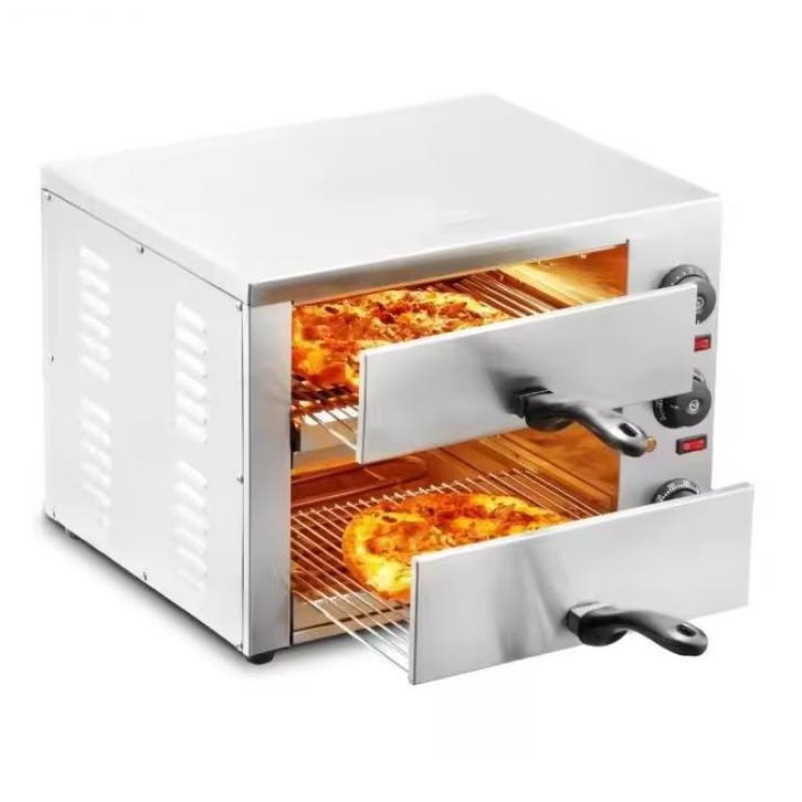 Elektrische Pizza Oven 12 inch RVS Timer Horeca Thuis, Witgoed en Apparatuur, Ovens, Nieuw, Verzenden